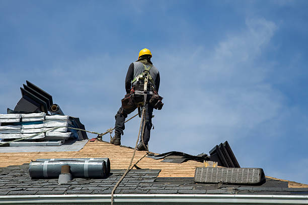 Professional Roof Replacement technician working in Dixon, WY
